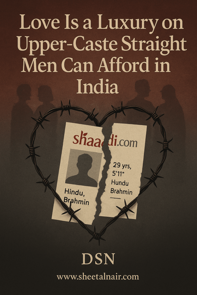 Love Is a Luxury Only Upper-Caste Straight Men Can Afford in India